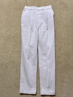 アイボリー　コーデュロイパンツ ゴムウエスト