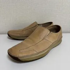 Clarks クラークス スリッポン 7 ベージュ 本革 カジュアルシューズ