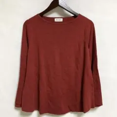 PLST プラステ ニット セーター カーディガン ボルドー ワインレッド 赤