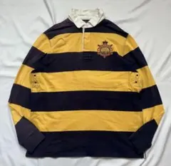 POLO RALPH LAUREN ポロシャツ L ボーダー フェード 長袖