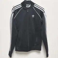 adidas トラックジャケット XS BLACK/WHITE