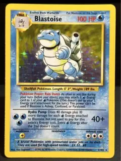 ポケモンカード　Blastoise base set 1999 1ed 英語版