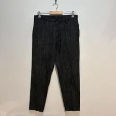 Y's ワイズ ブラックデニム テーパードパンツ レディース L相当のサムネイル