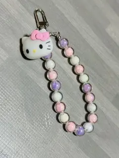 サンリオ ビーズハンドストラップ キティ