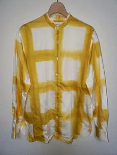 竹田嘉兵衛商店 ADAM ET ROPE ́ コラボ ノーカラーシャツ