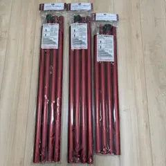 新品 Snow Peak ウイングポールレッド 3本セットのサムネイル