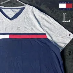 状態○【トミーヒルフィガー】Vネック アメカジ シンプルコーデ