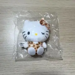 ハローキティ ヒョウ柄ぬいぐるみ キーホルダー