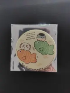 ちいかわ　もぐもぐ本舗　川越店　ノベルティ　缶バッチ　くりまんじゅう　シーサー