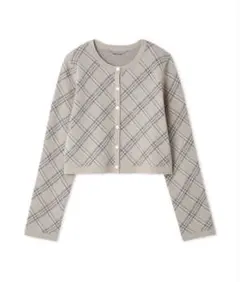 CELFORD チェックジャカードカーディガン