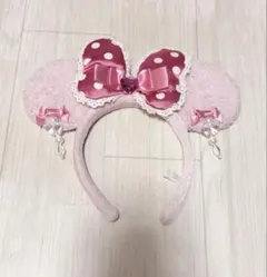 【廃盤商品】ミニー カチューシャ ピンク イヤリング ディズニー