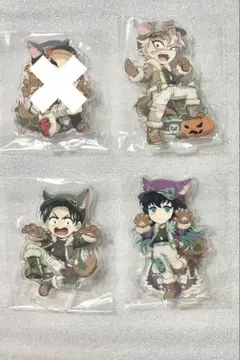 ス*ズ様 鬼滅の刃　アクリルスタンド　ハロウィン　実弥　無一郎　村田