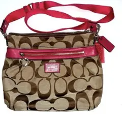 公式から取り寄COACH ショルダーバッグ ベージュ/ピンク