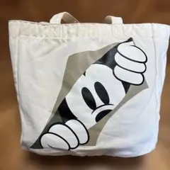 ミッキーマウスが覗いている可愛いデザイン トートバッグ