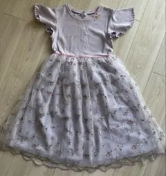 any FAM 花柄ワンピース 150サイズ 薄紫
