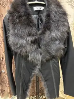 ⭐︎SALE⭐︎Xin Lin ブラック フォックス100%ファーコート M