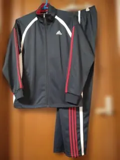【値下げ】adidas ジャージ上下セット ネイビー/レッド