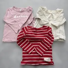 女の子　ロンT 長袖　3点セット　90cm ブランシェスなど