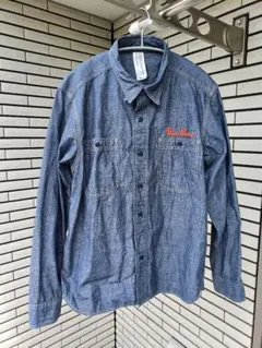 C.A.B.CLOTHING チェーン刺繍 シャンブレー ワークシャツ Mのサムネイル