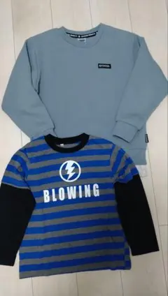 ロンT　✦美品有り　140　カットソー　✦2点セット　長袖