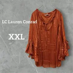 LC Lauren Conrad 【XXL】オレンジ色(茶色) チュニック ラメ