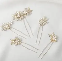 Haodeliy 髪飾り Uピン 5点セット タイプ6