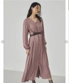 FRAY I.D フレイアイディー レザーベルトワンピース