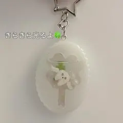 光る　蓄光　歯　天使　クローバー　シェイカー　ウィッシュコア　チャーム