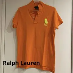 美品★Ralph Lauren オレンジ ポロシャツ M
