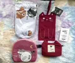 猫デザイン ポーチセット