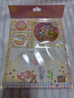 ディズニーシー　20周年　ダッフィーポストカード&シール