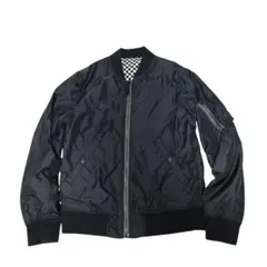 ビームス MA-1 ジャケット リバーシブル チェック柄 ブラック ユニセックス