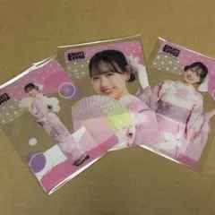 松本かれん FRUITS ZIPPER 浴衣すきくじ クリアカード 3種のサムネイル