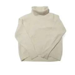 nano・universe タートルネックニット クリーム色 長袖
