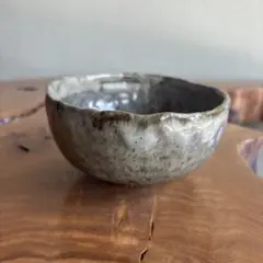664 田中佐次郎 山瀬窯 斑唐津 茶碗 唐津焼 茶道 茶道具 未使用 希少