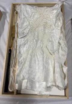 レディース　和装　きもの　白　帯揚げ　帯締め　扇子　セット