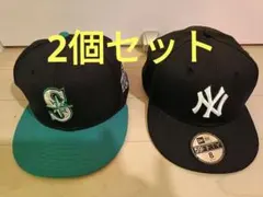 2個セット New Era 59Fifty マリナーズ ヤンキース キャップ