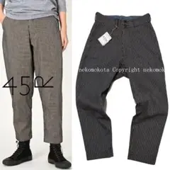 45R カルゼヒッコリー　プルメリア刺繍パンツ　サイズ1 45R カルゼヒッコリー プルメリア刺繍パンツ サイズ1 45R
