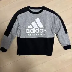 adidas ATHLETICS トレーナー グレー ブラック サイズ140のサムネイル