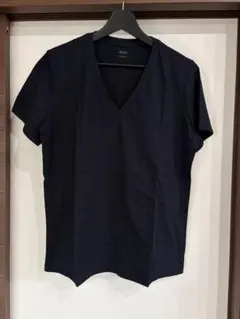 2291 新品　ZOZO レディース　Vネック　無印　半袖　Tシャツ ネイビーのサムネイル