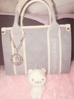【 SAMANTHAVEGA 】 ライトブルー ショルダーバッグ 紐あり