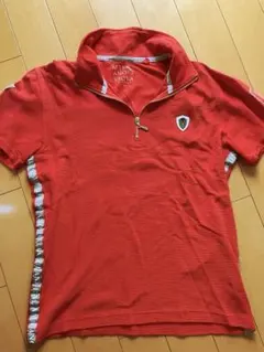 VIORA RUMORE ヴィオラルモーレハーフジップ　ポロシャツ　赤