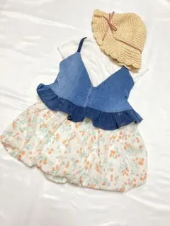 花柄スカート バルーンスカート　100