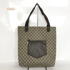 GUCCI グッチ GGキャンバス トートバッグ シェリーライン レディース