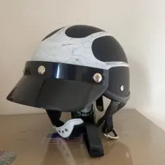 観賞用】ポリスヘルメット ショーティー ポリヘル エイジング加工 小帽