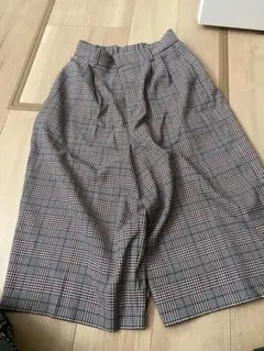 niko and... チェック柄ワイドパンツ M/L