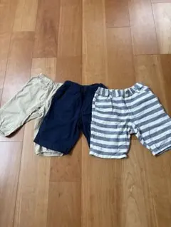 ハーフパンツ3点セット 110〜130㎝