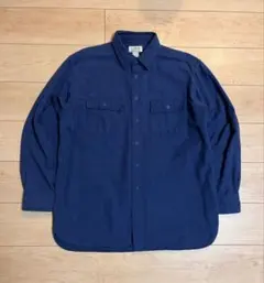 【名作】L.L.Bean（エルエルビーン）シャモアクロスシャツ ネイビー L