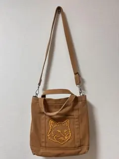 メゾンキツネ✨ フォックスヘッド トートバッグ 2way ショルダー スモール