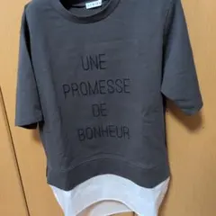 CYNICA ロゴ刺繍 レイヤード風 Tシャツのサムネイル